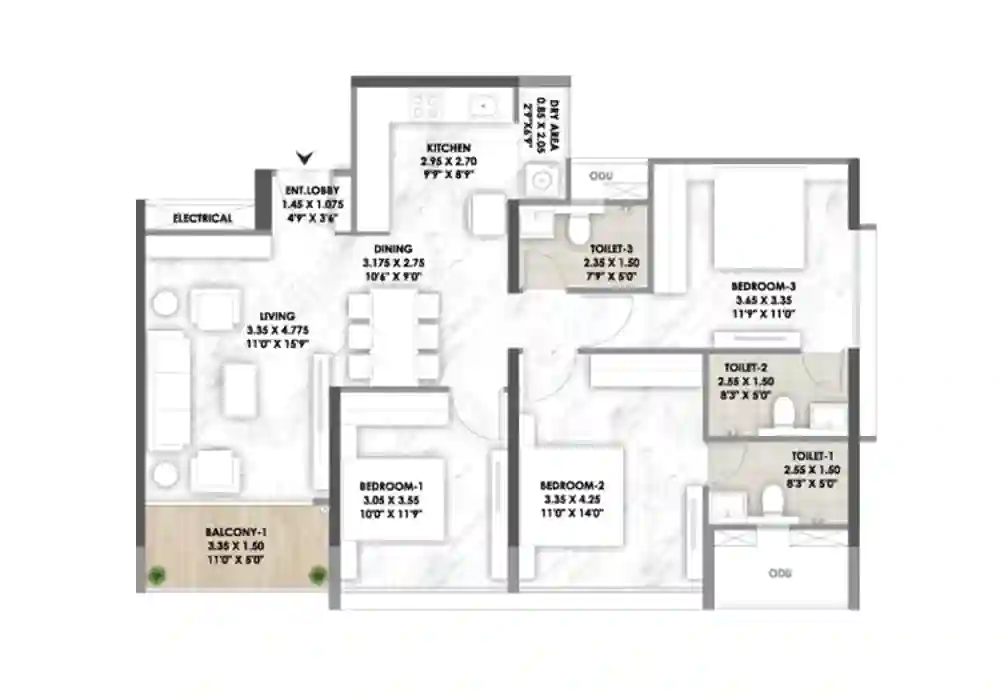 3 BHK